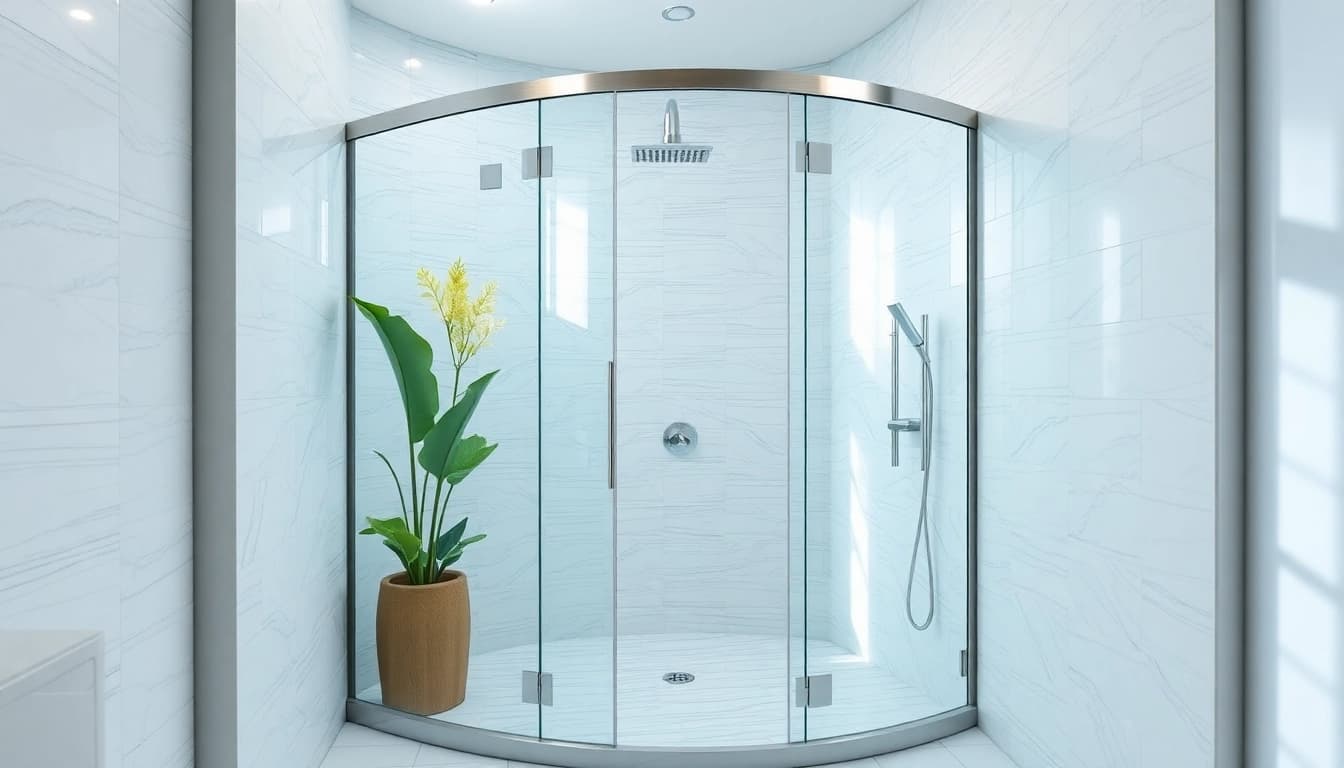 Showcasing elegant showers au with modern design elements and tranquil bathroom aesthetics.