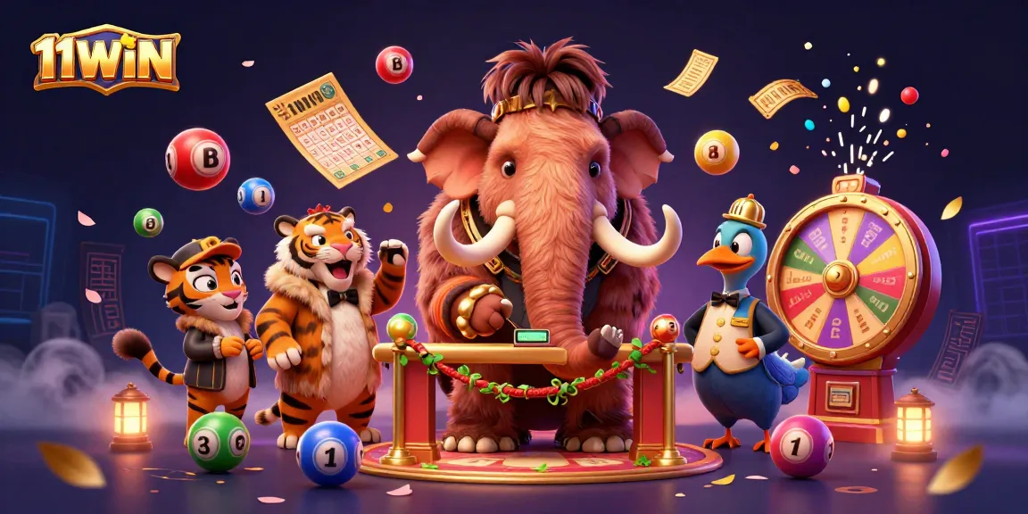 11WIN casino scene features vibrant characters and dynamic gambling elements. Celebrate excitement indoors.