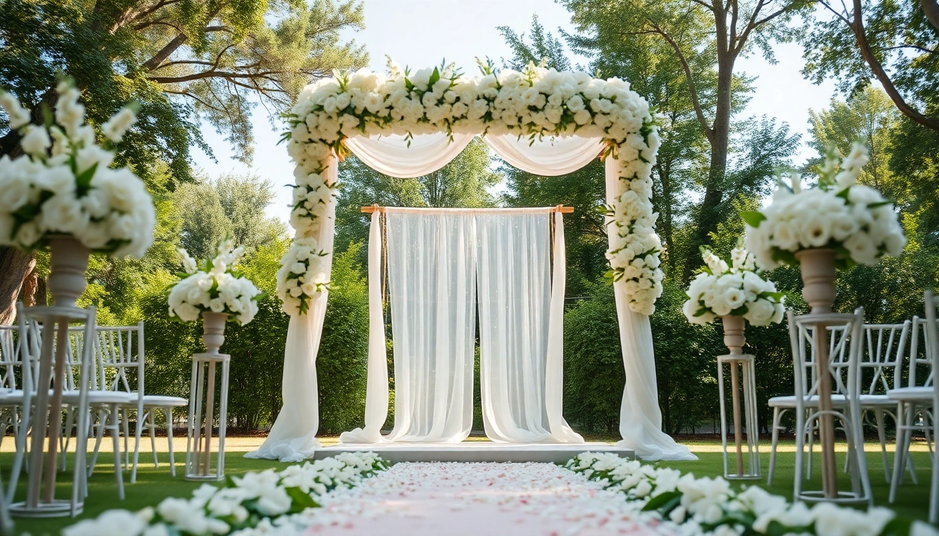 Experience the charm of the Best Wedding Venue Jacksonville with a stunning outdoor wedding setup.