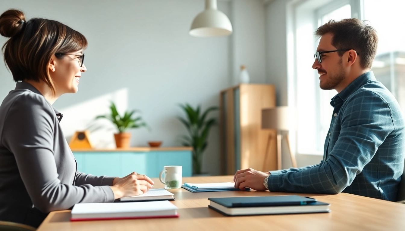 Engaging career coaching session capturing the essence of professional guidance and support.