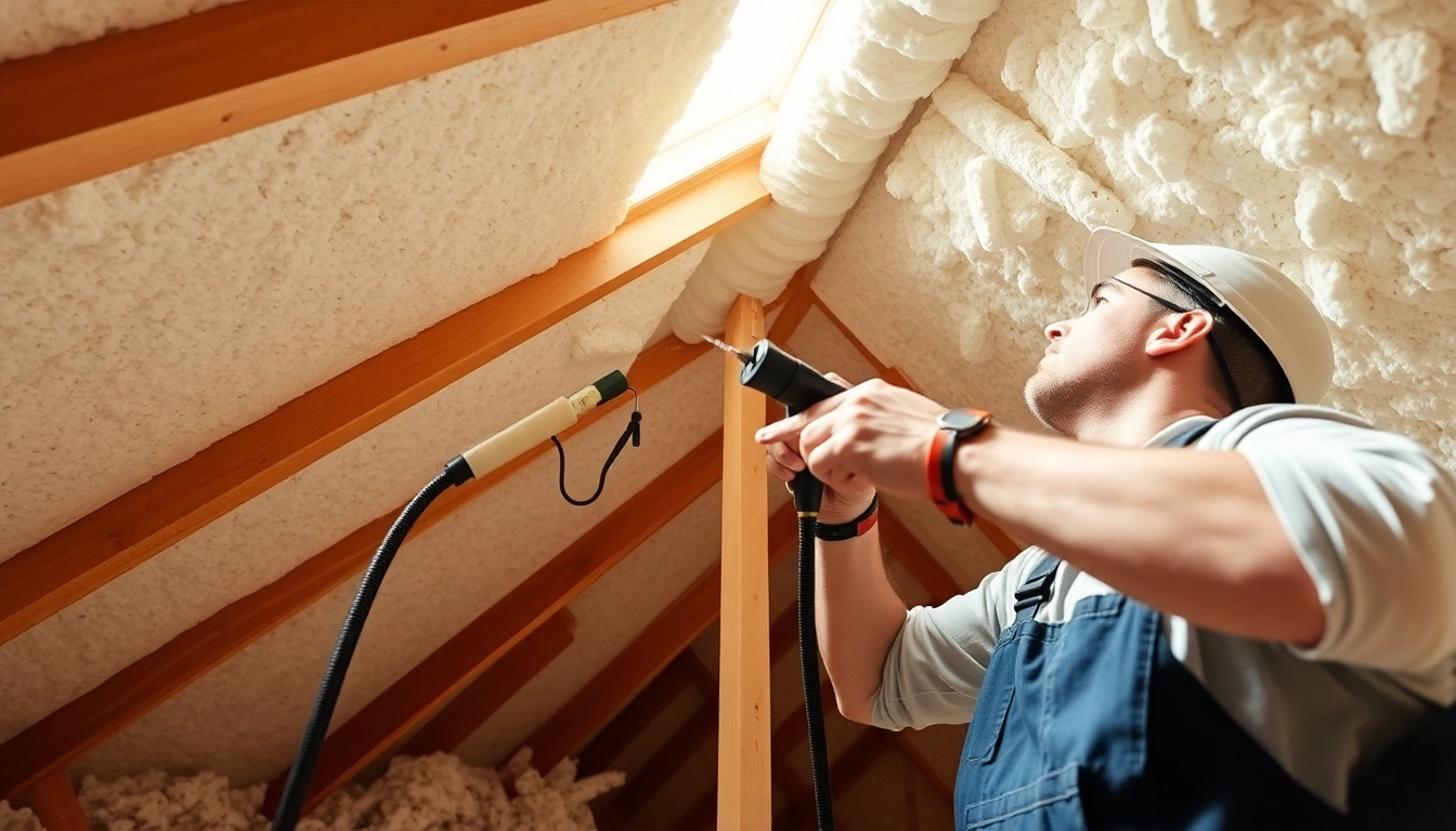 Expert spray foam removal UK in progress with contractor efficiently dismantling insulation.