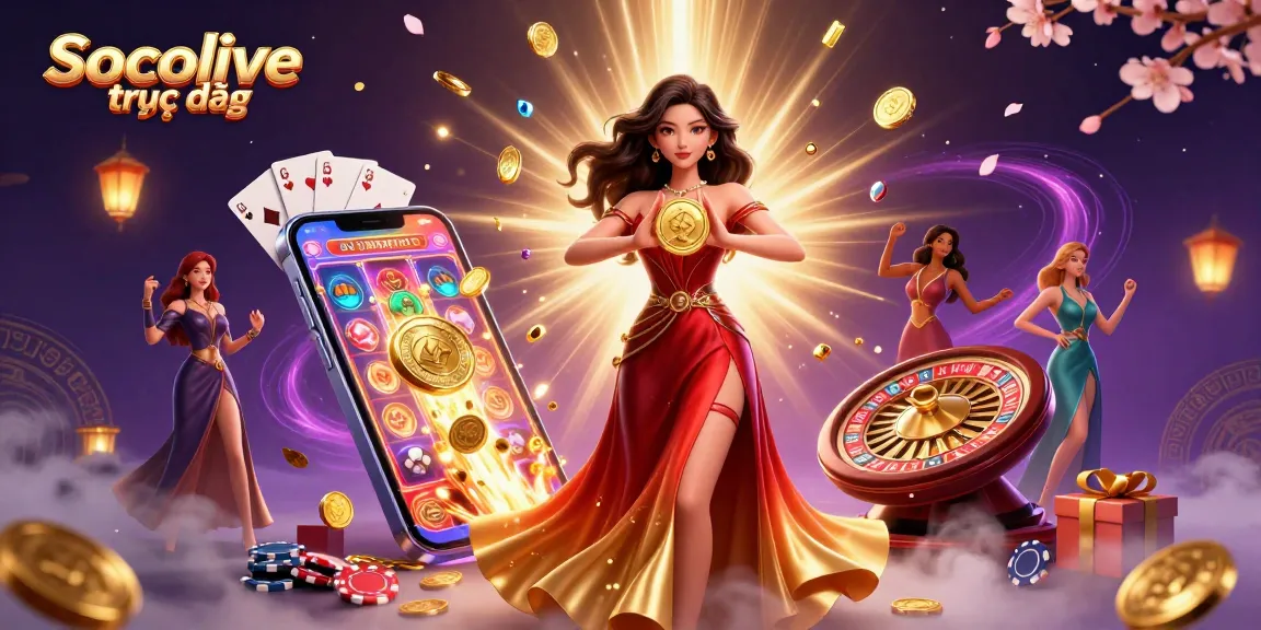 Socolive trực tiếp offers immersive football streaming in stunning quality, showcasing engaging scenes with vivid elements of casino excitement.