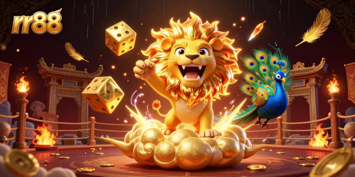 Experience thrilling gaming action at rr88 with vibrant casino characters and game elements.