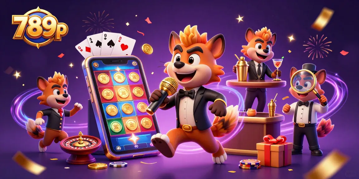 Engage with the exciting world of 789p as hyenas animate a lively casino scene.