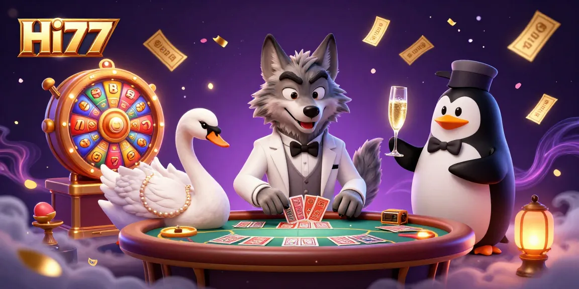 Experience thrilling gaming moments at Hi77 with engaging characters and dynamic gambling elements.